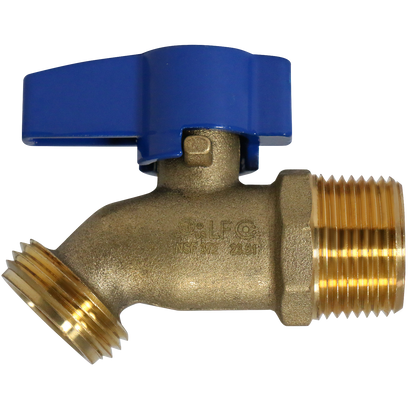  MPT x GHT Hose Bibb Valve Measuring MPT 3/4" x 3/4" GHT Specifically Garden Hose Valve