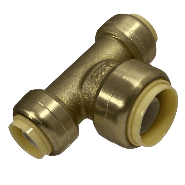 1/2 Inch x 1/2 Inch x 3/4 Inch Push-to-Connect Tee