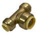 1/2 Inch x 1/2 Inch x 3/4 Inch Push-to-Connect Tee