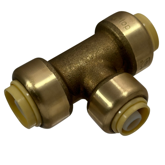 1/2 Inch x 1/2 Inch x 3/8 Inch Push-to-Connect Tee