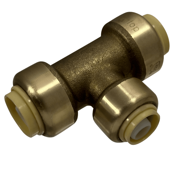 1/2 Inch x 1/2 Inch x 3/8 Inch Push-to-Connect Tee