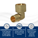 3/4 inch PEX-B Barb x 3/4 inch Female Sweat Adapter Elbow