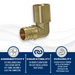 3/4 inch PEX-B Barb x 3/4 inch Male Sweat Adapter Elbow