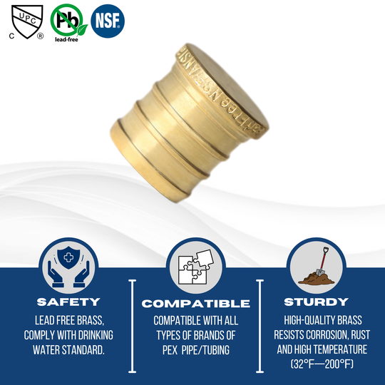 3/4 inch PEX-B Barb Plug