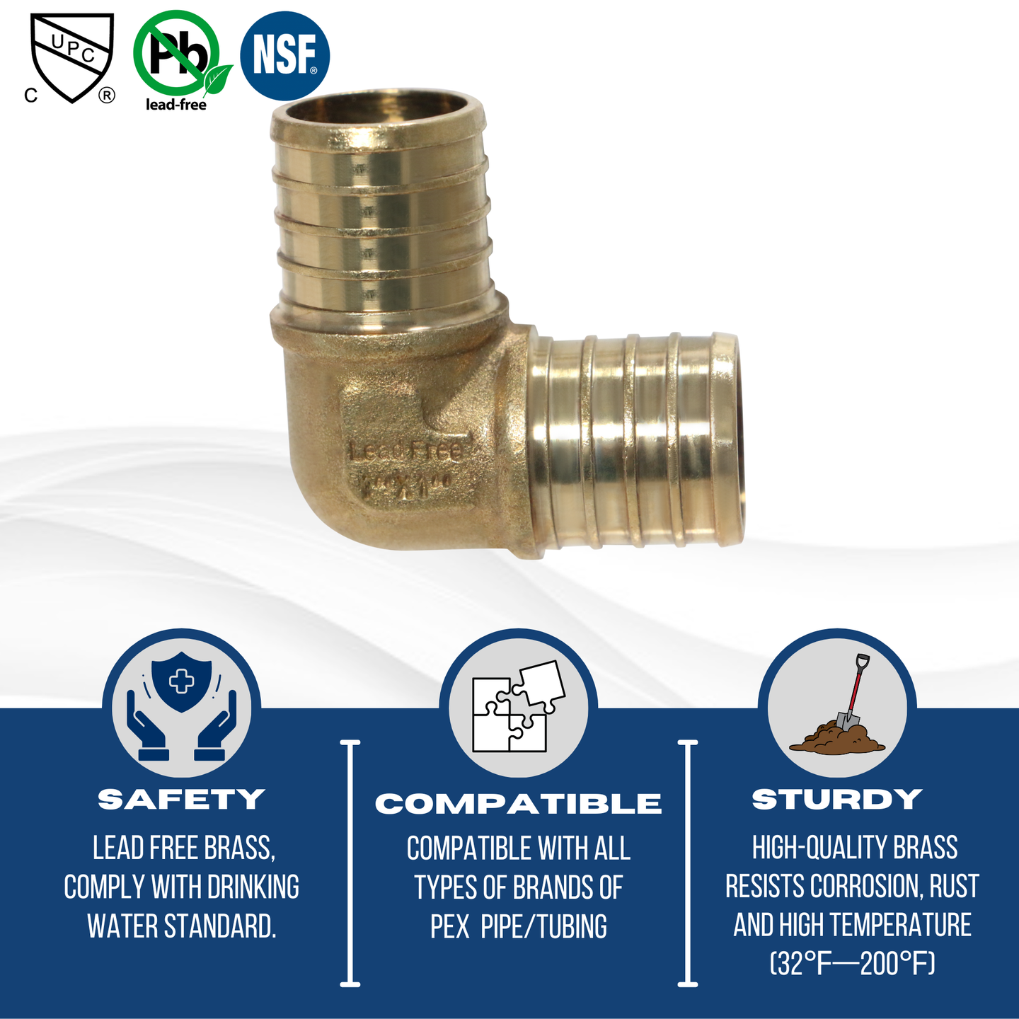 1 inch PEX-B Barb Elbow