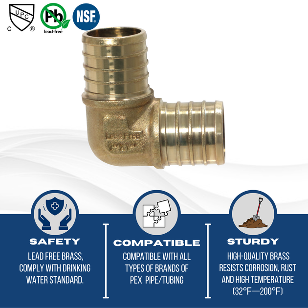 1 inch PEX-B Barb Elbow