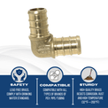 1/2 inch PEX-B Barb Elbow