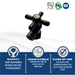 5/8 inch x 3/8 inch OD Compression Angle Valve, Oil Rubbed Bronze