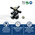 5/8 inch x 3/8 inch OD Compression Angle Valve, Polished Chrome