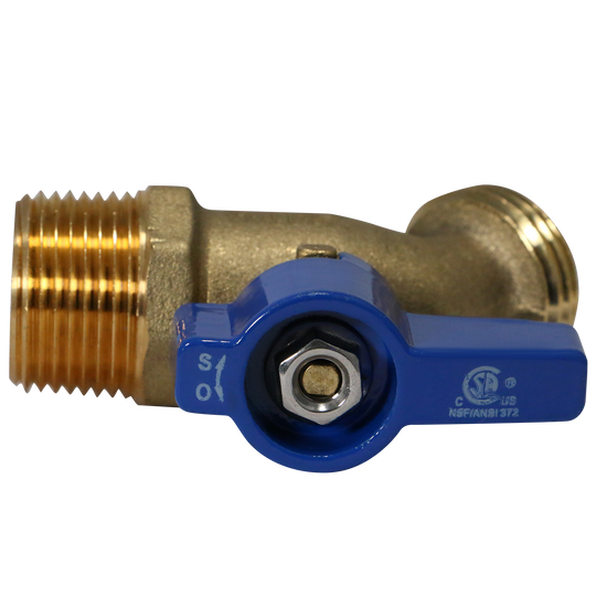 3/4 Inch MPT x 3/4 Inch GHT Hose Bibb Valve