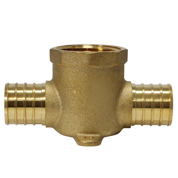 1 Inch PEX-B Barb Crimp Female NPT Tee