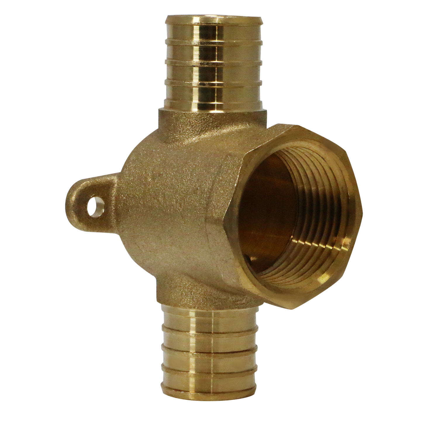 1 Inch PEX-B Barb Crimp Female NPT Tee