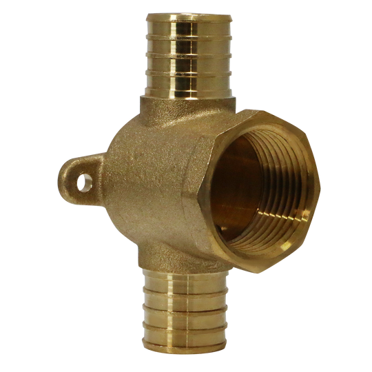 1 Inch PEX-B Barb Crimp Female NPT Tee