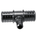 1 Inch X 1 Inch X 1/2 Inch PEX-B Barb Crimp Poly Alloy Tee