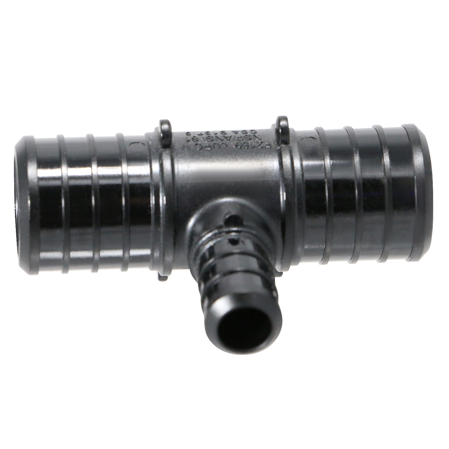 1 Inch X 1 Inch X 1/2 Inch PEX-B Barb Crimp Poly Alloy Tee