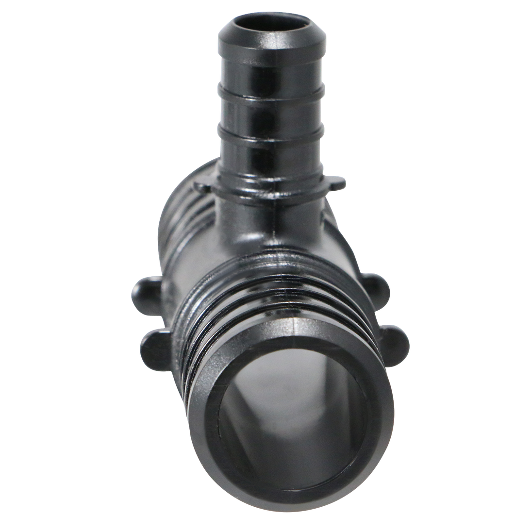 1 Inch X 1 Inch X 1/2 Inch PEX-B Barb Crimp Poly Alloy Tee