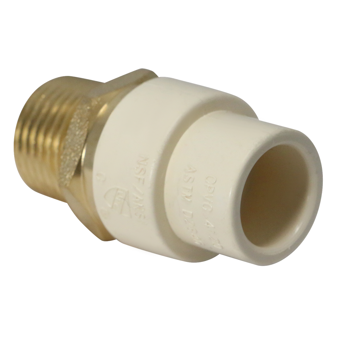 1/2 Inch CPVC X 1/2 Inch MNPT Transition Coupling