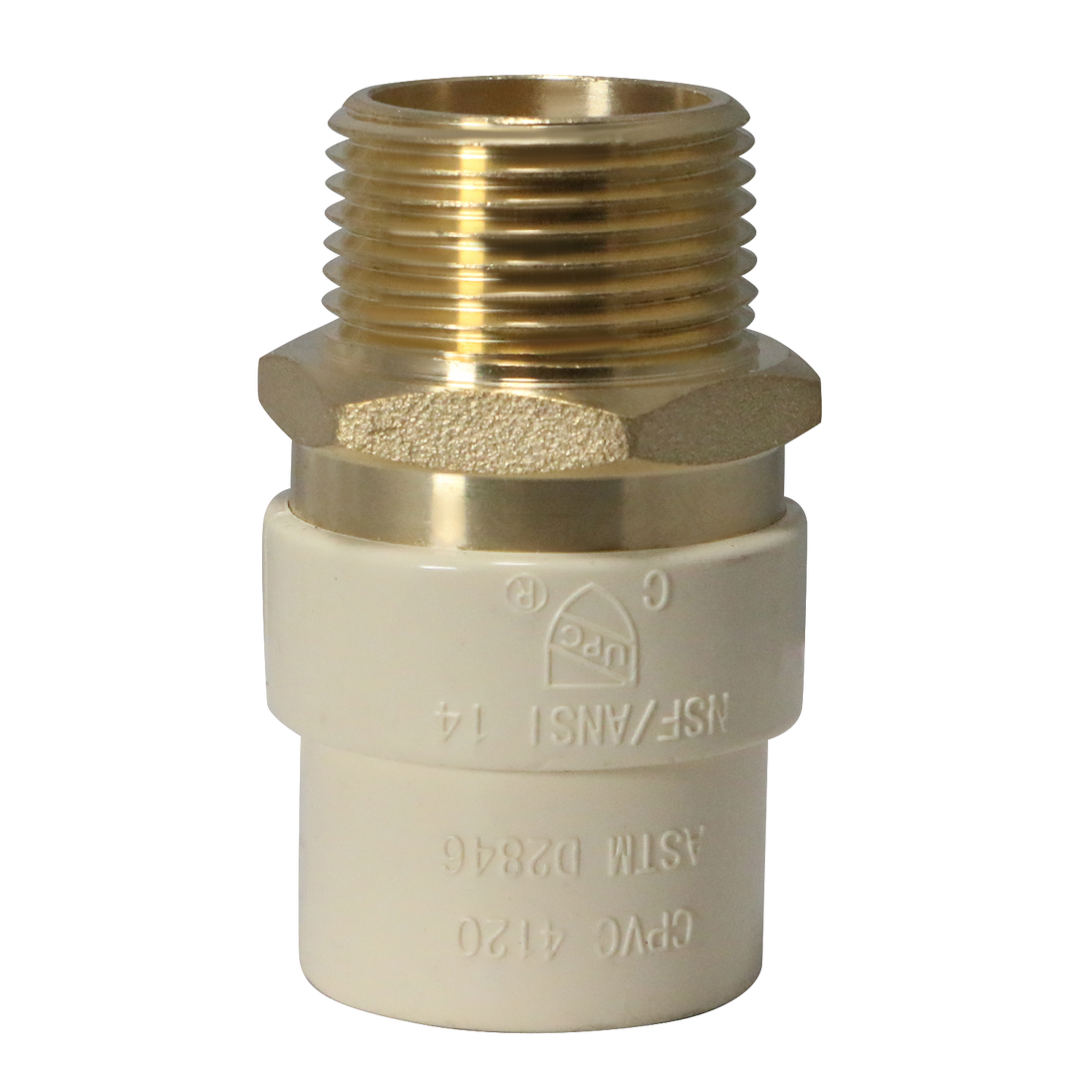 3/4 Inch CPVC X 3/4 Inch MNPT Transition Coupling