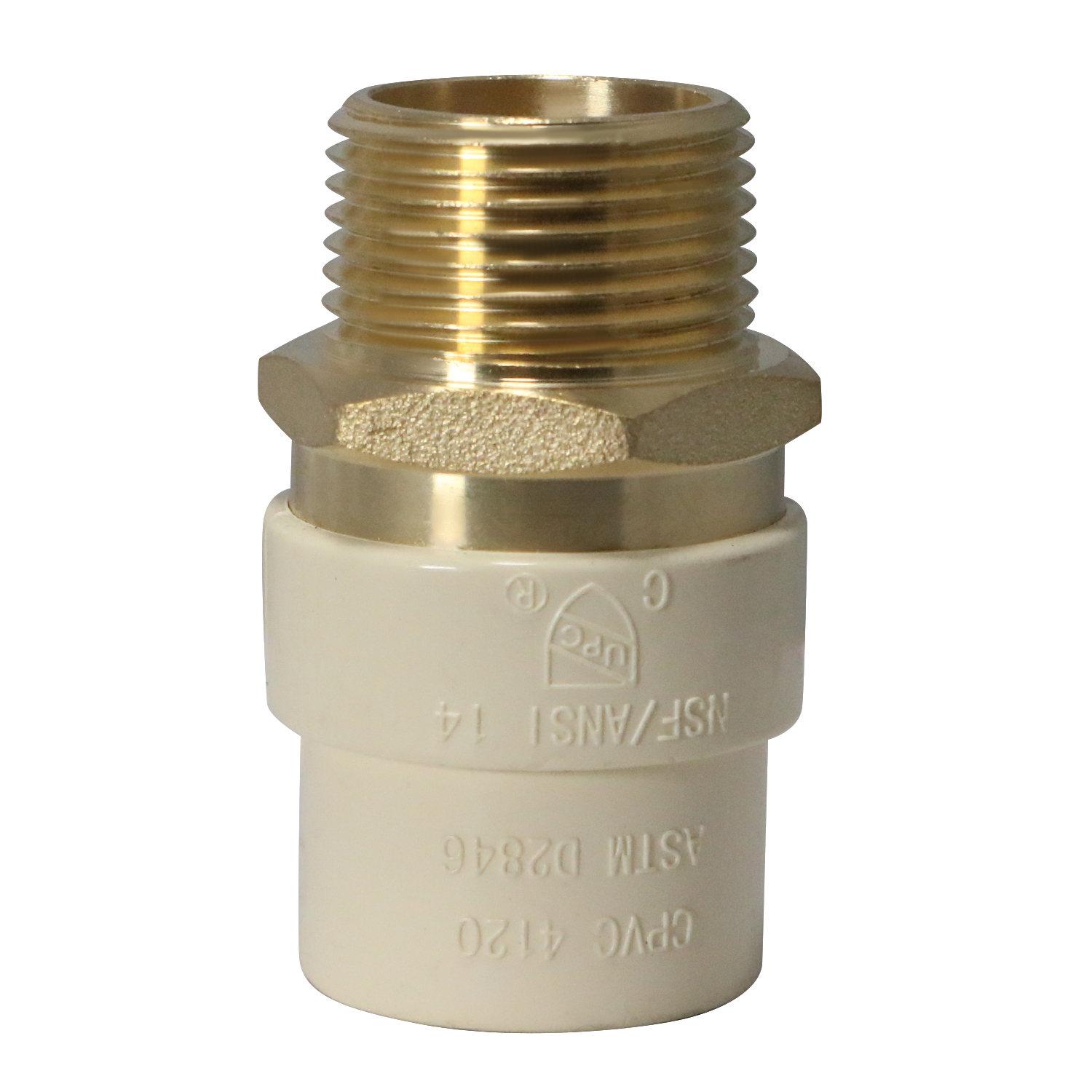 3/4 Inch CPVC X 3/4 Inch MNPT Transition Coupling