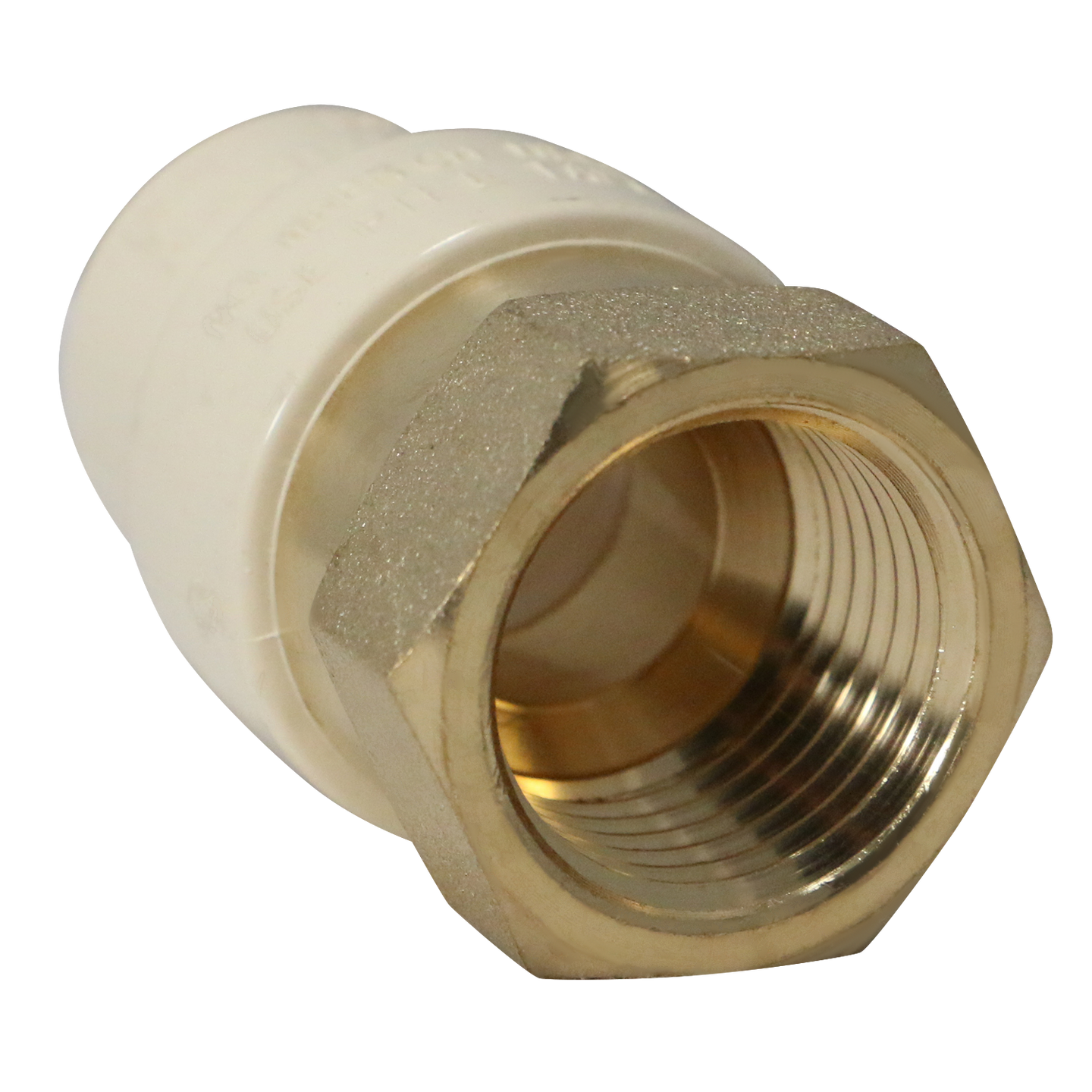 1/2 Inch CPVC x 1/2 Inch FNPT Transition Coupling