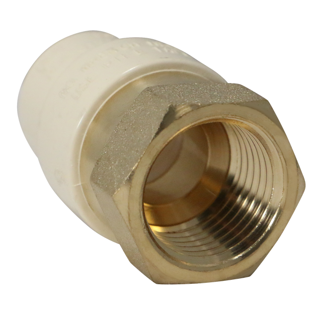 1/2 Inch CPVC x 1/2 Inch FNPT Transition Coupling