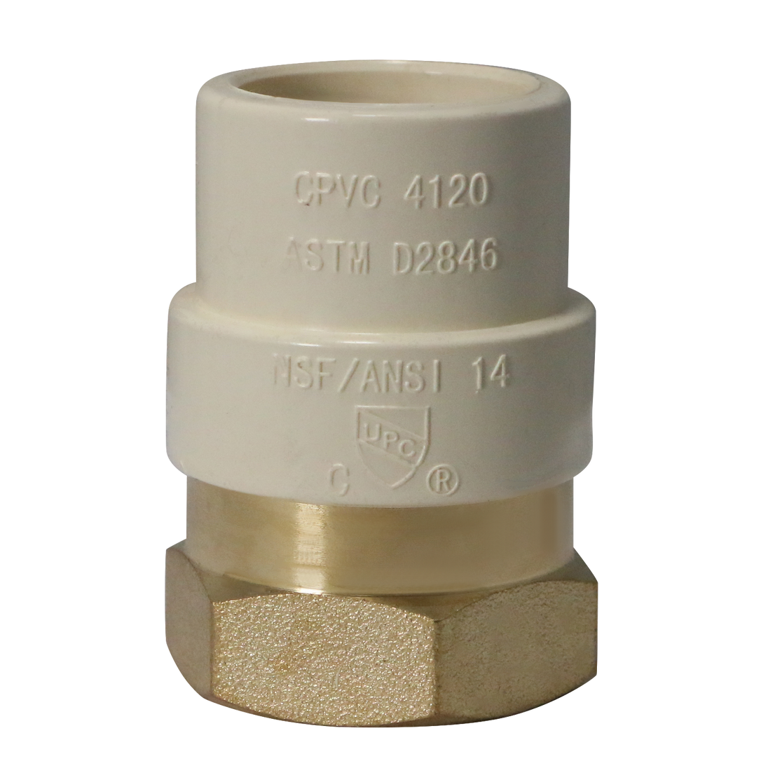 CPVC Transition Coupling | 3/4 Inch CPVC x 3/4 Inch FNPT