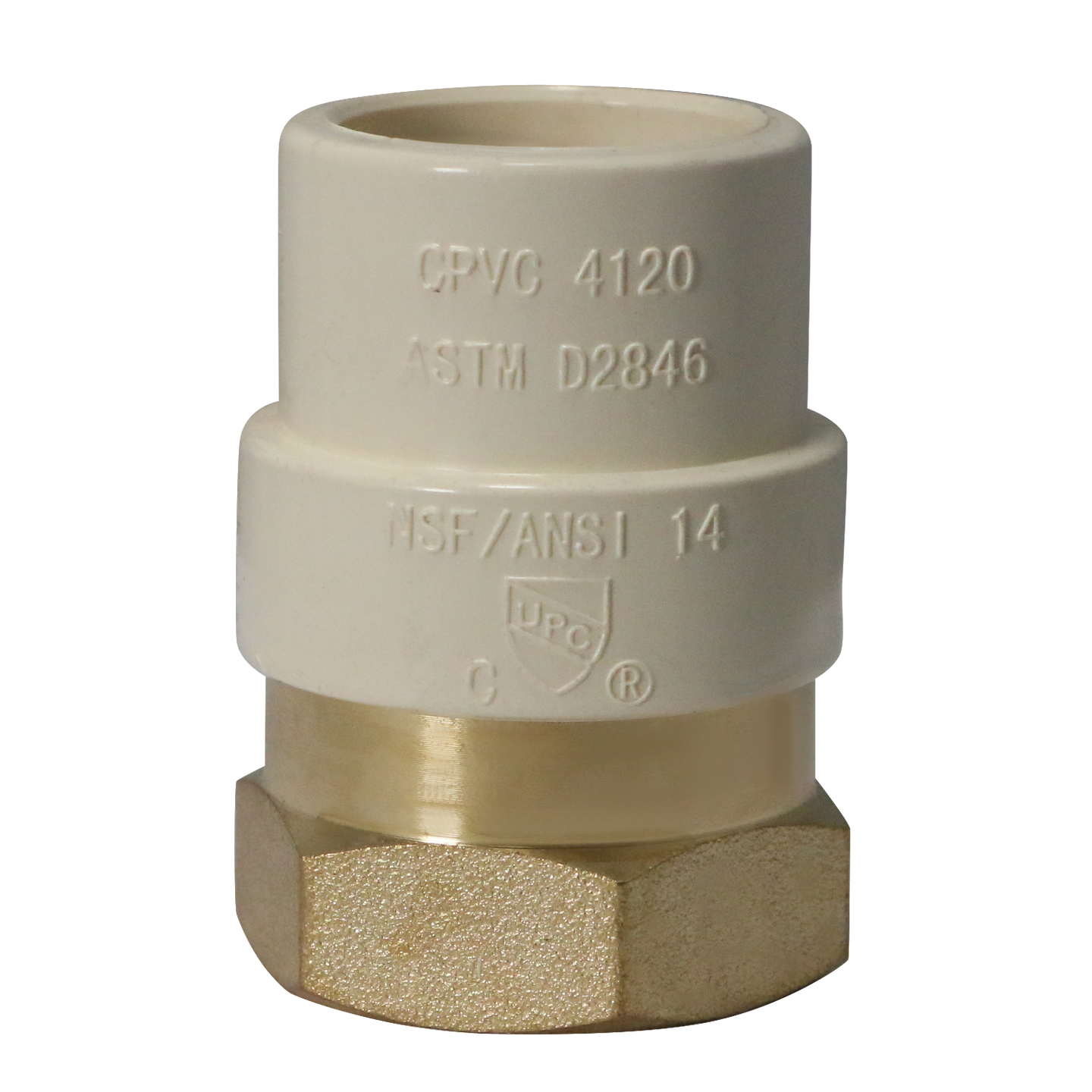 CPVC Transition Coupling | 3/4 Inch CPVC x 3/4 Inch FNPT