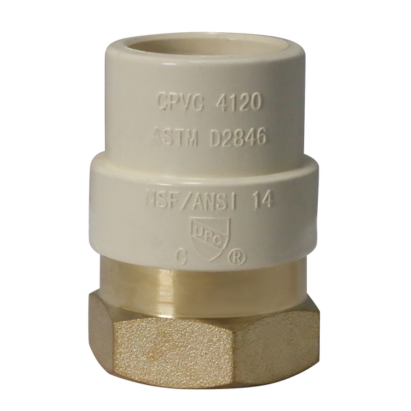 CPVC Transition Coupling | 3/4 Inch CPVC x 3/4 Inch FNPT