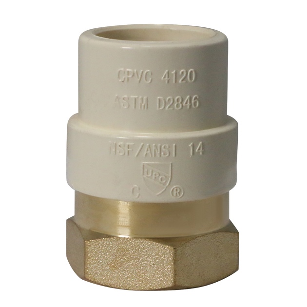 CPVC Transition Coupling | 3/4 Inch CPVC x 3/4 Inch FNPT