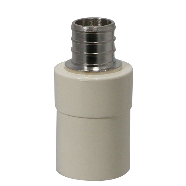 3/4 Inch PEX-B Barb X 3/4 Inch CPVC Transition Coupling