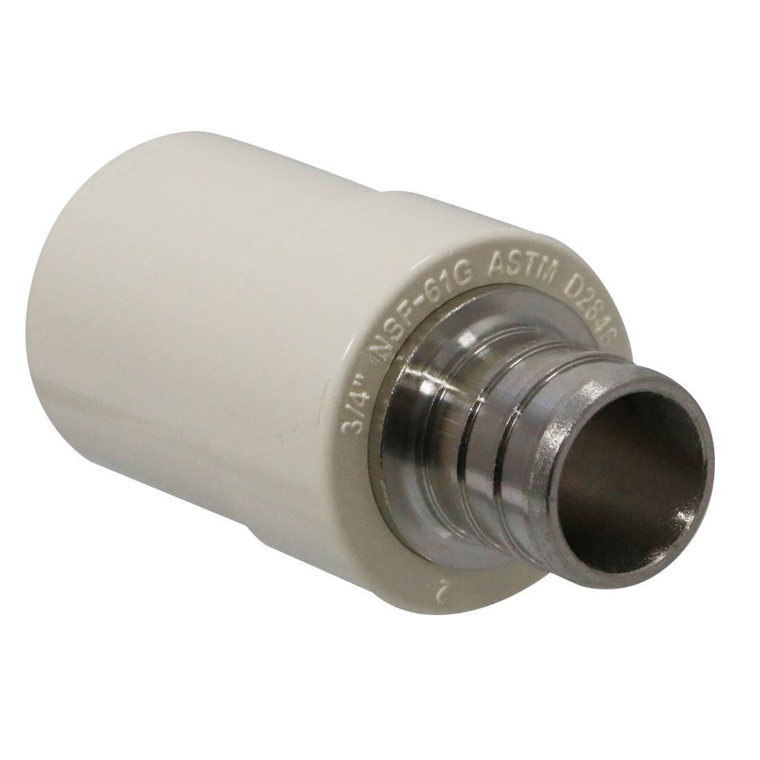 3/4 Inch PEX-B Barb X 3/4 Inch CPVC Transition Coupling