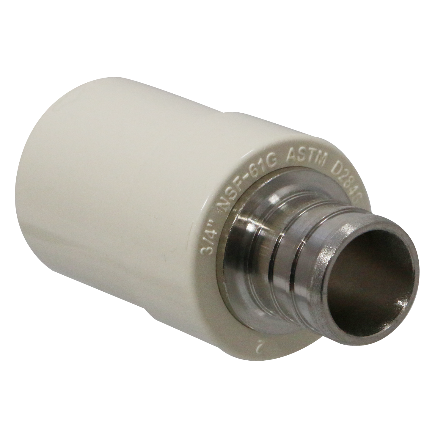 3/4 Inch PEX-B Barb X 3/4 Inch CPVC Transition Coupling