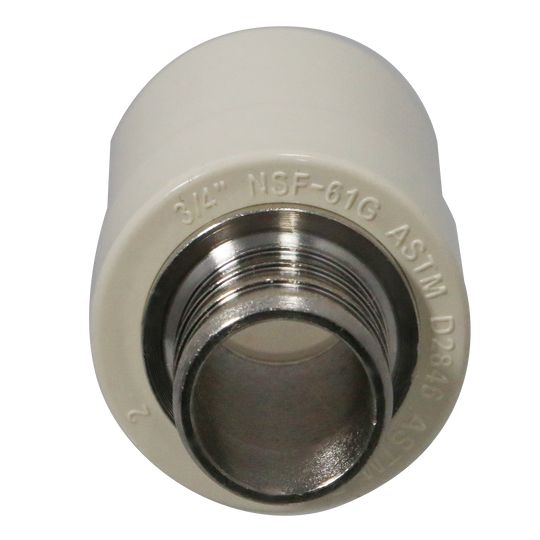 3/4 Inch PEX-B Barb X 3/4 Inch CPVC Transition Coupling