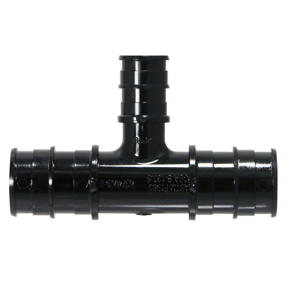 Pex-A Expansion 3/4 Inch x 3/4 Inch x 1/2 Inch Poly Tee, Pex-A F1960 Poly Tee