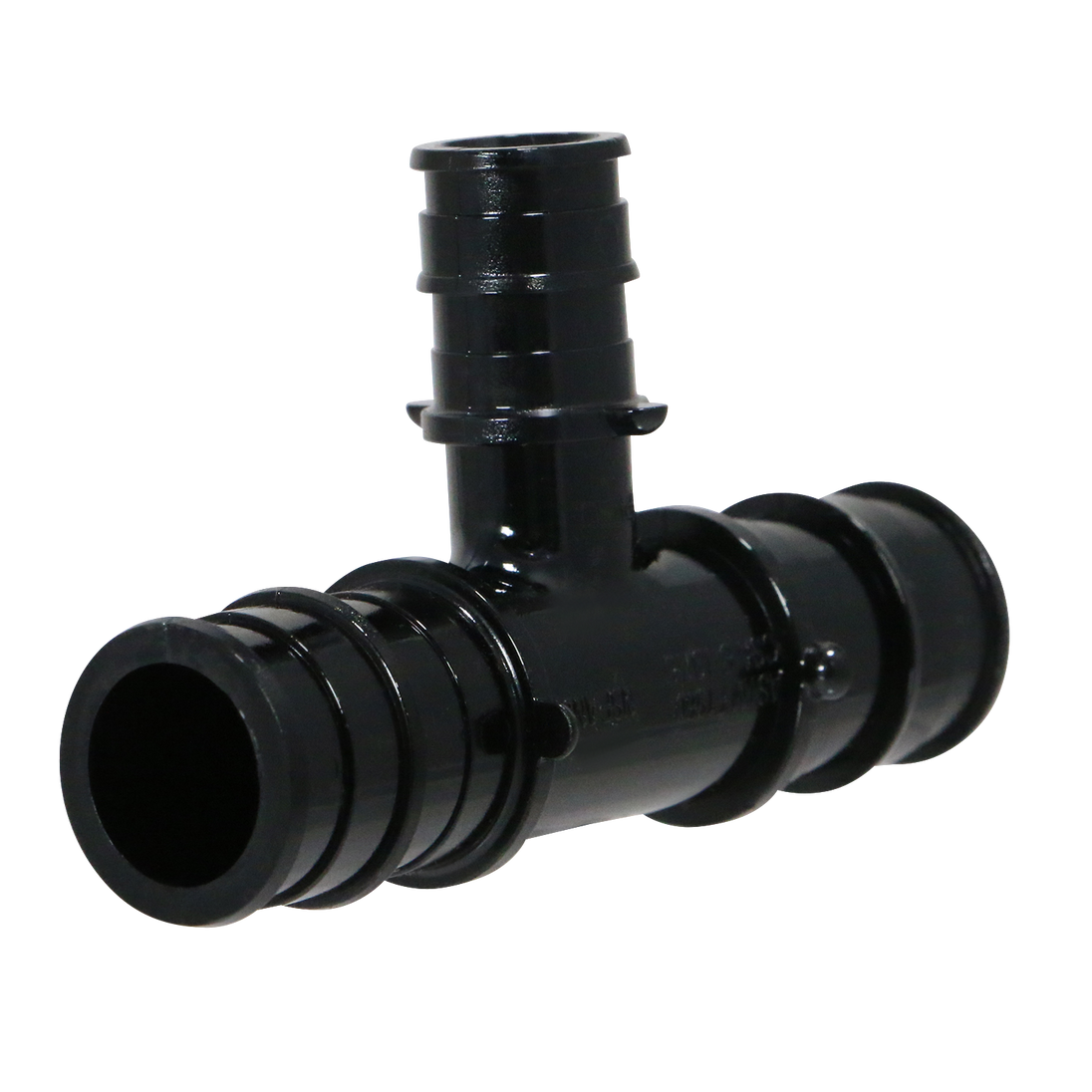 Pex-A Expansion 3/4 Inch x 3/4 Inch x 1/2 Inch Poly Tee, Pex-A F1960 Poly Tee