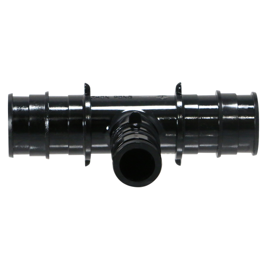 Pex-A Expansion 3/4 Inch x 3/4 Inch x 1/2 Inch Poly Tee, Pex-A F1960 Poly Tee