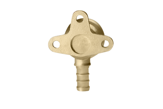 3/8 inch PEX-B Barb x 1/2 inch FNPT Elbow Drop Ear