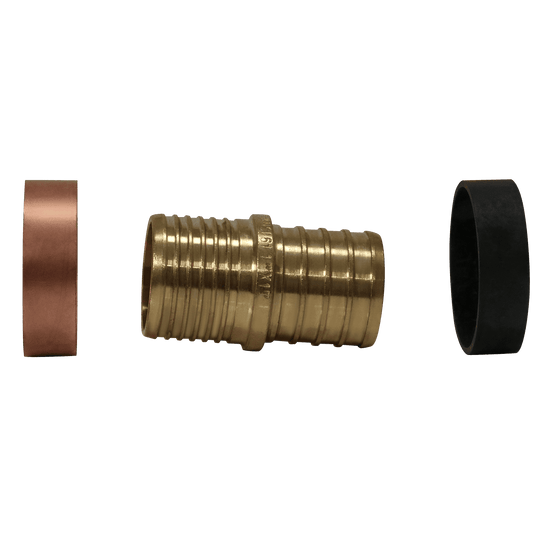 1 Inch PEX-B Barb x 1 Inch PB (polybutylene) Slicing coupling with ring