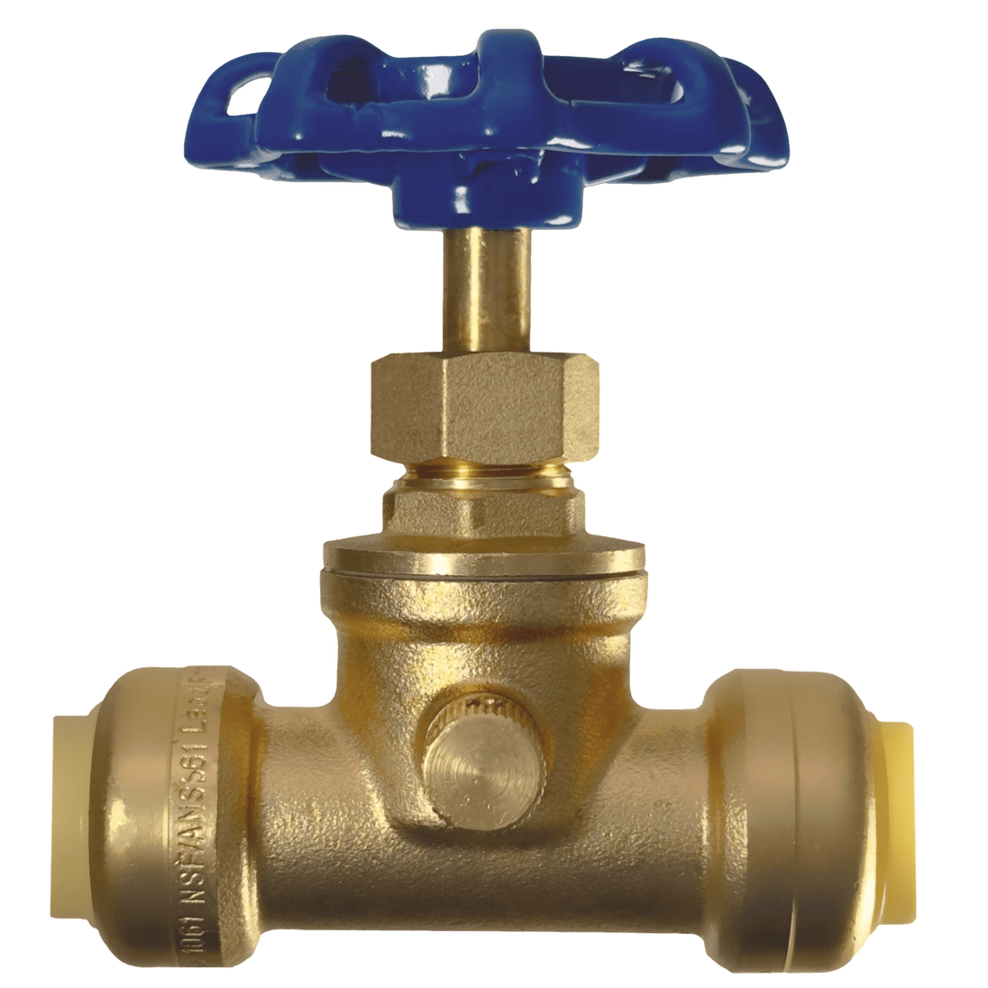 1/2 inch Push-to-Connect Stop Valve with Drain