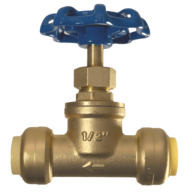1/2 inch Push-to-Connect Stop Valve with Drain
