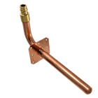 1/2 inch Pex-A Expansion Stub Out Elbow with Flange | 3-1/2 Inchx 8 Inch