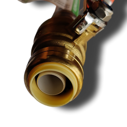  P Ball Hose Measuring 3/4" FIP x 1/2" Push Fit Ball Valve with Flexible Hose, 18" Length Specifically 