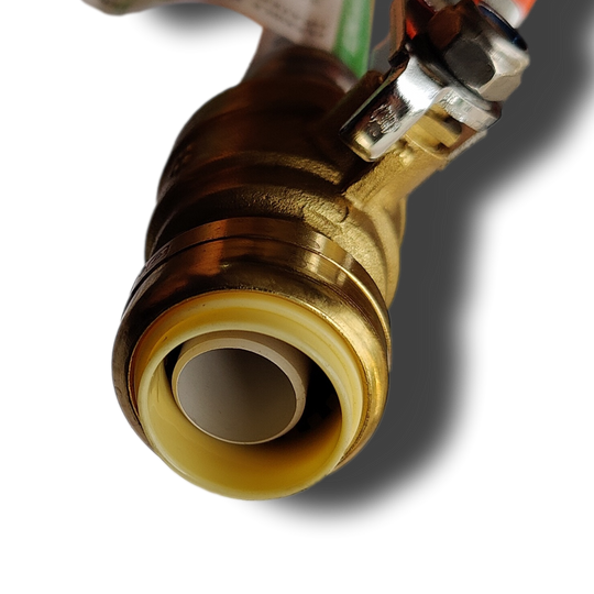 3/4 Inch FIP x 3/4 Inch Push-to-Connect Ball Valve with Flexible Hose, 18 Inch Length