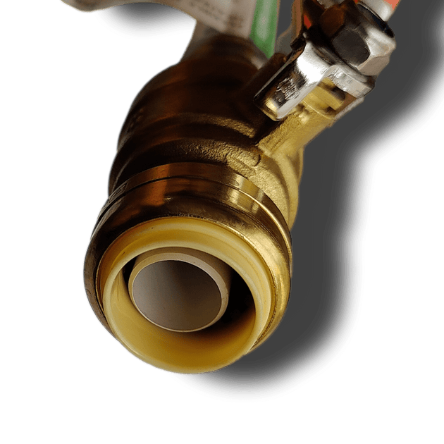 3/4 Inch FIP x 3/4 Inch Push-to-Connect Ball Valve with Flexible Hose, 18 Inch Length