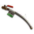 3/4 Inch FIP x 1/2 Inch Push-to-Connect Ball Valve with Flexible Hose, 18 Inch Length