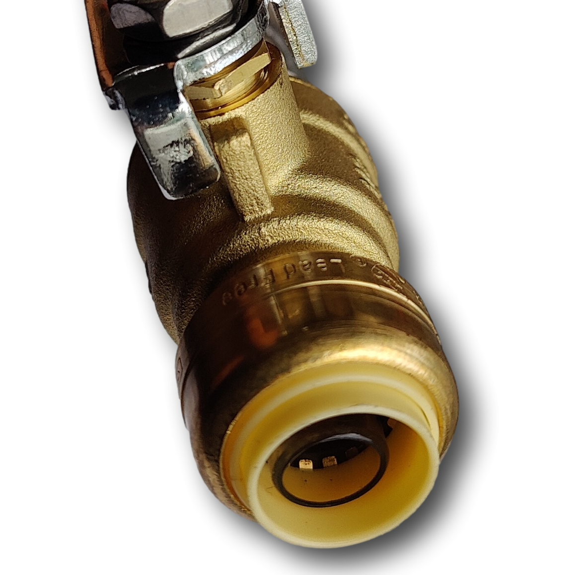 3/4 Inch FIP x 1/2 Inch Push-to-Connect Ball Valve with Flexible Hose, 18 Inch Length