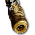 3/4 Inch FIP x 1/2 Inch Push-to-Connect Ball Valve with Flexible Hose, 18 Inch Length