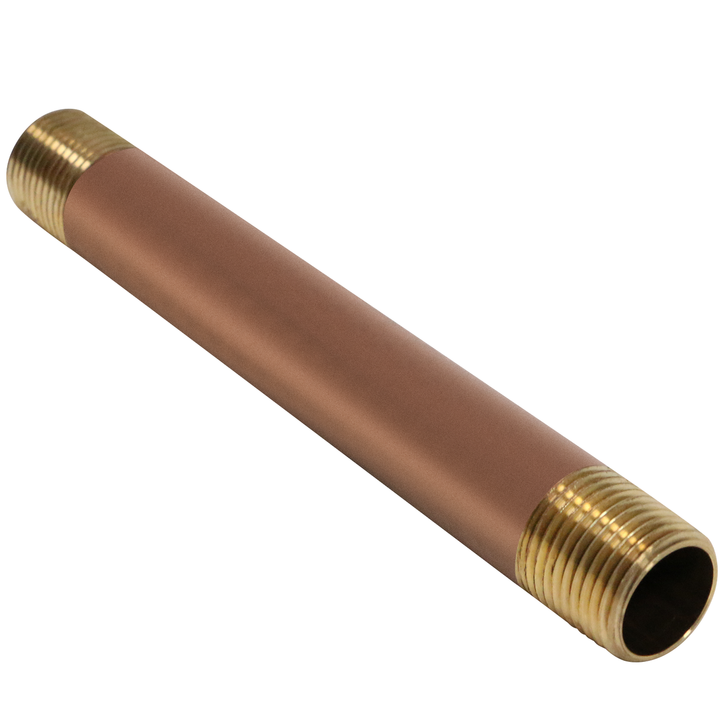 1/2 in x 6 in Red Brass Nipple