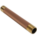 1/2 in x 6 in Red Brass Nipple