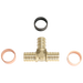 1/2 Inch PB (Polybutylene) x 1/2 Inch PB x 1/2 Inch PEX-B Barb Crimp Tee